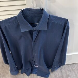 Saks fifth avenue custom blue button down shirt